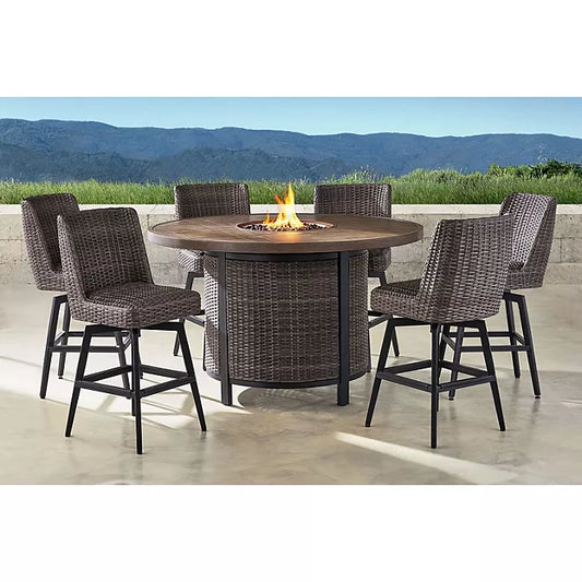 Athena Fire High Dining Set