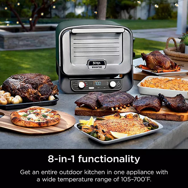 Woodfire 8-in-1 Outdoor Pizza Oven & Smoker with Woodfire Technology