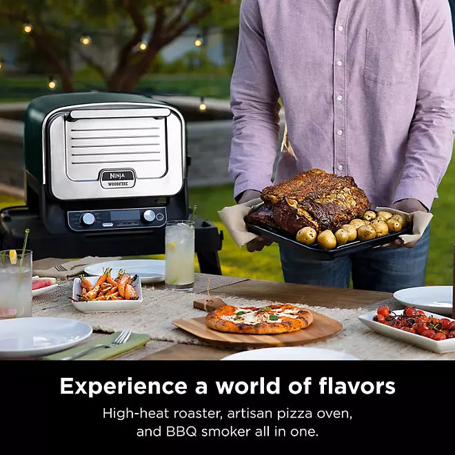 Woodfire 8-in-1 Outdoor Pizza Oven & Smoker with Woodfire Technology