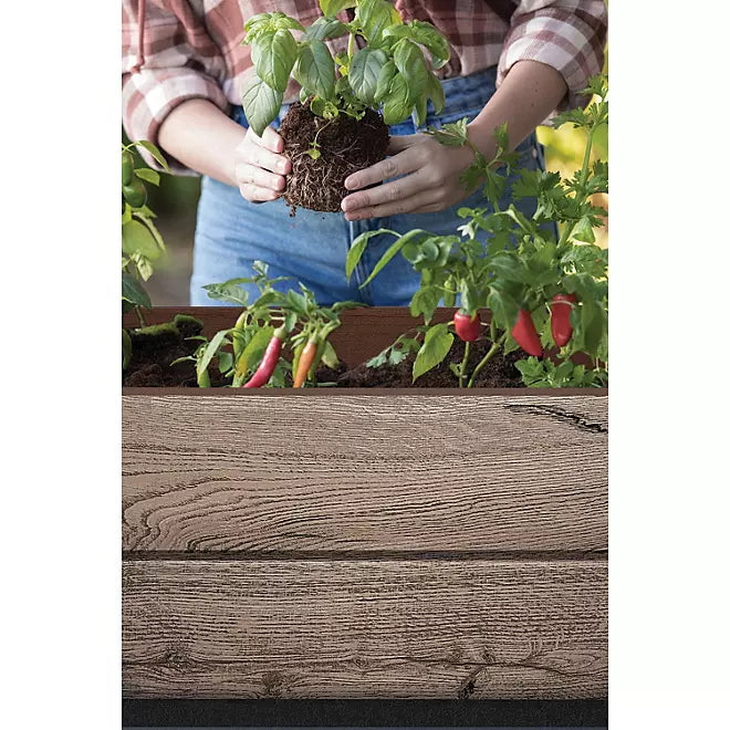 Keter Signature Collection 29 Gal. Resin Elevated Garden Bed