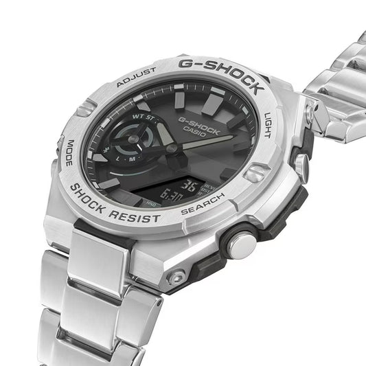 G-Shock Solar Powered Mobile Link G-Steel Bracelet Watch, 47mm