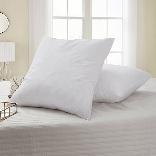 2-Pack Euro Square Feather Pillow Insert