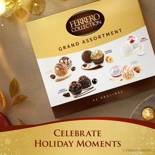 Ferrero Collection Grand Assortment, Gourmet Chocolates, 42 ct.