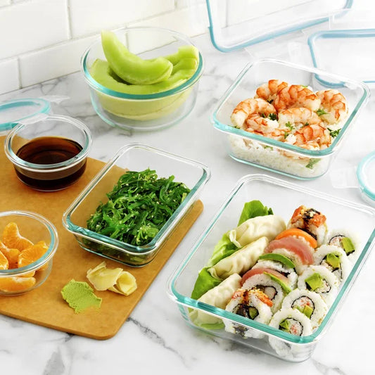 18-piece Glass Food Storage Set