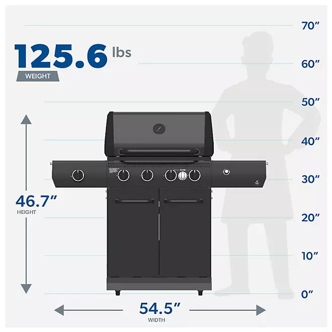 Propane Gas Grill 5-Burner