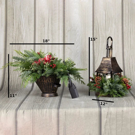 Lantern With Coal Bucket