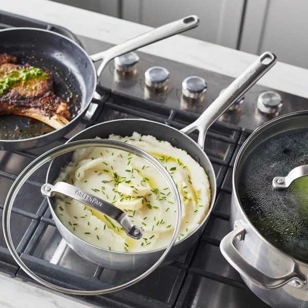 GreenPan GP5 Vista 5-ply Stainless Steel Ceramic Nonstick 12-piece Cookware Set