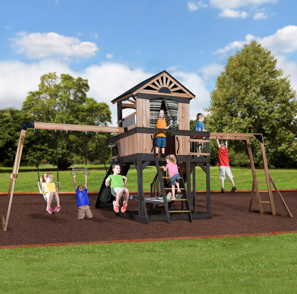 Backyard Discovery Oceanview II Cedar Wood Swing Set