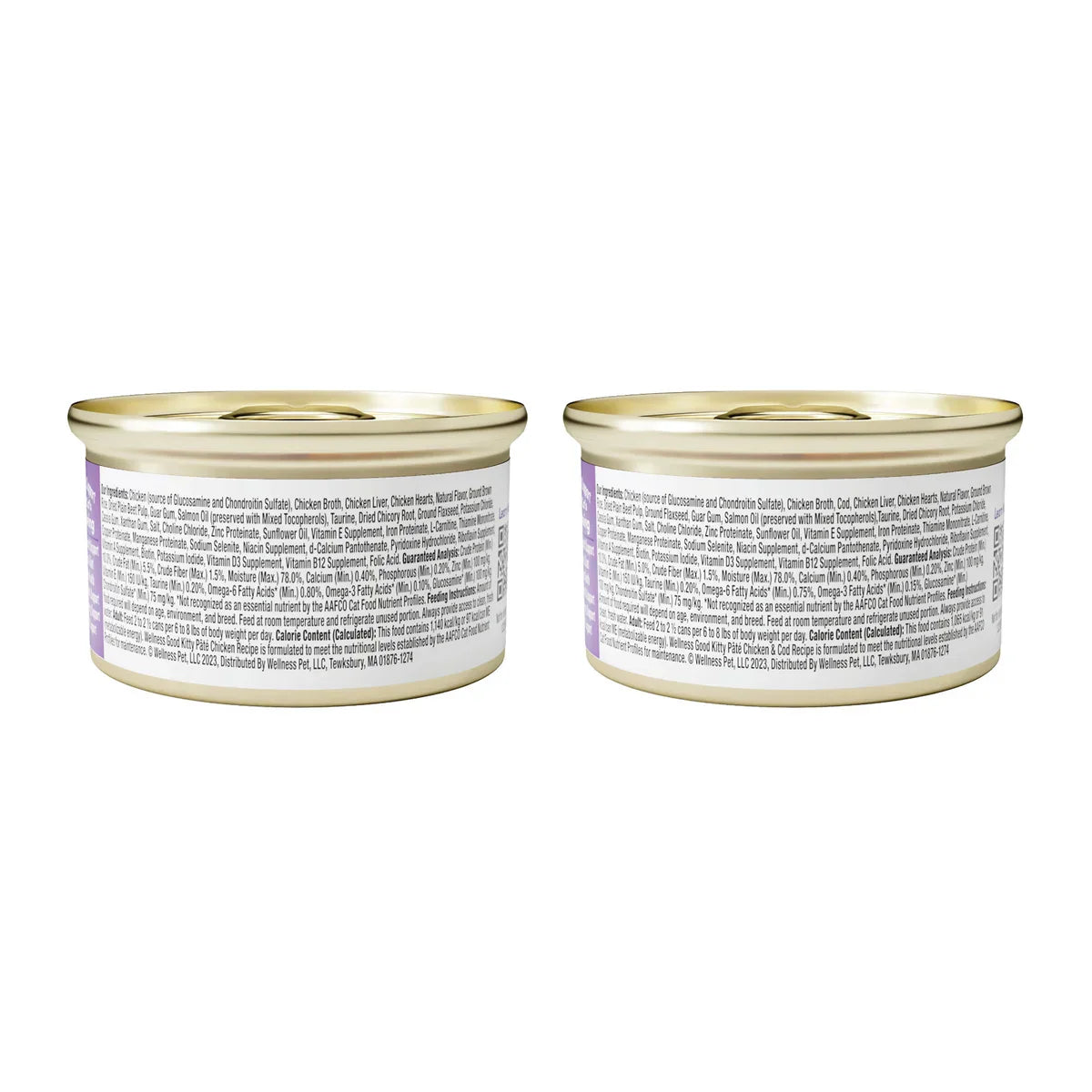 Wellness Good Kitty Wet Cat Food Pate Variety Pack, 3 oz, 24-count