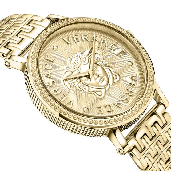 V-Dollar Gold Tone Stainless Steel Swiss Women's Quartz Watch