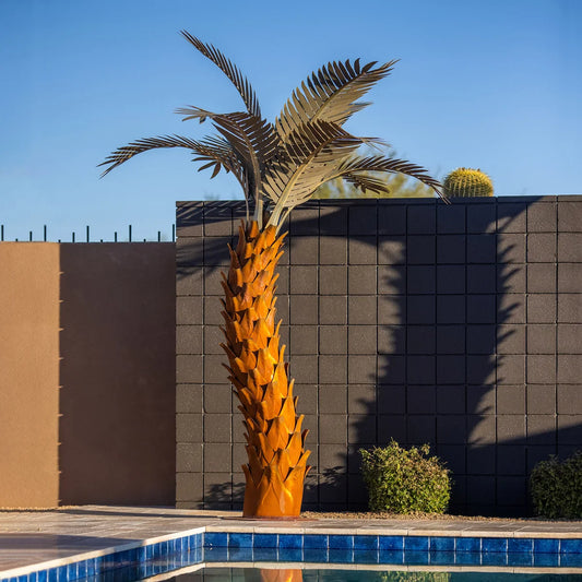 sunset Palm Tree - 10' Sculpture