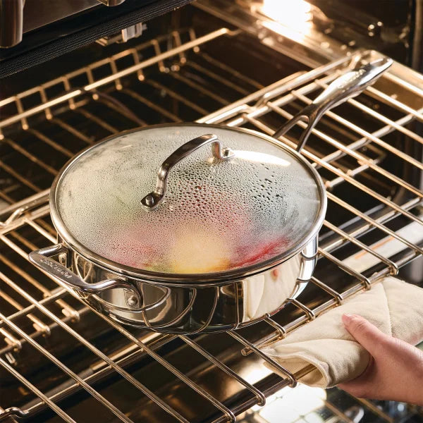 Circulon C1 Series Clad Stainless Steel with ScratchDefense Non-Stick Cookware Set, 10-piece