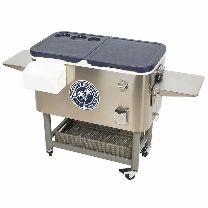 Tommy Bahama 100-quart Stainless Steel Rolling Cooler
