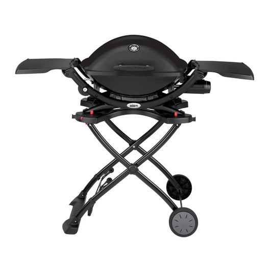 Black Weber Q2200 with Adapter Hose and Cart