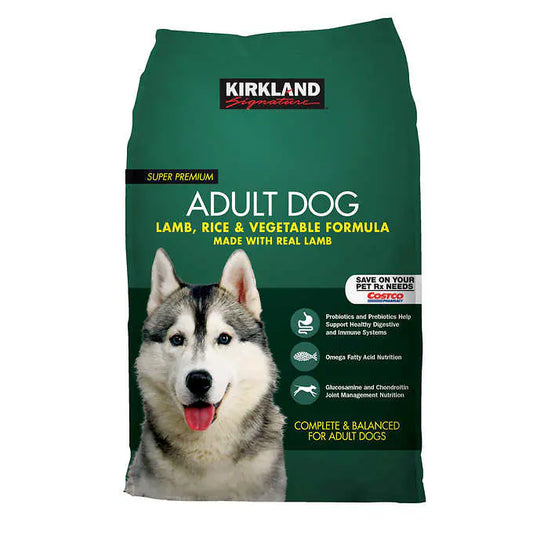 Kirkland Signature Adult Formula Lamb, Rice and Vegetable Dog Food 25 lb.