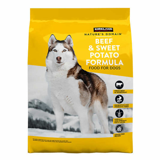 Kirkland Signature Nature's Domain Beef & Sweet Potato Dog Food 25 lb.