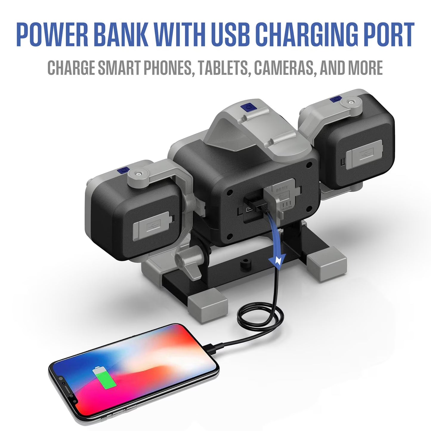 2000 Lumen LED Rechargeable Work Light