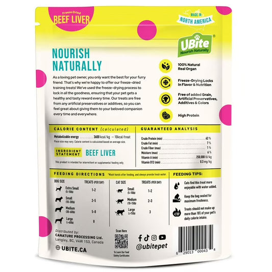 Raw Bits Freeze-Dried Beef Liver Dog + Cat Treats, 17 oz.