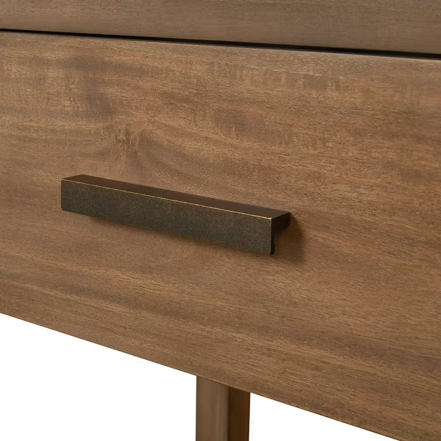 Marlow Solid Wood 1-Drawer End Table, Natural