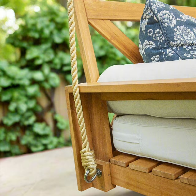 Modern Farmhouse Teak Daybed Swing