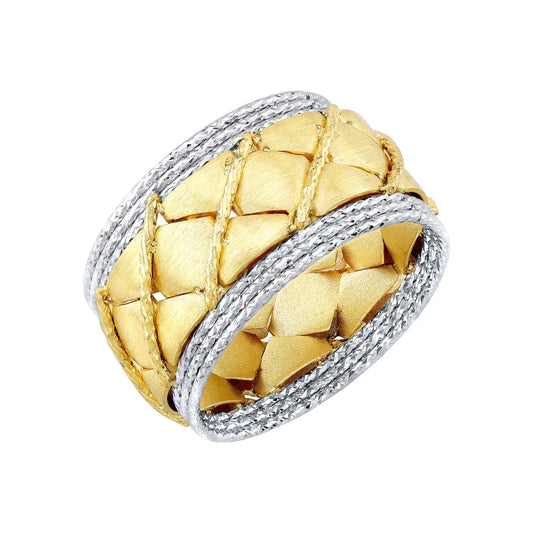 14kt Two-Toned Gold Weaved Ring