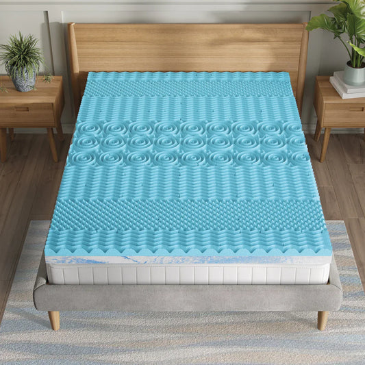 Boyd Sleep 4” Seven-Zone Cooling Gel & Copper Infused Memory Foam Mattress Topper