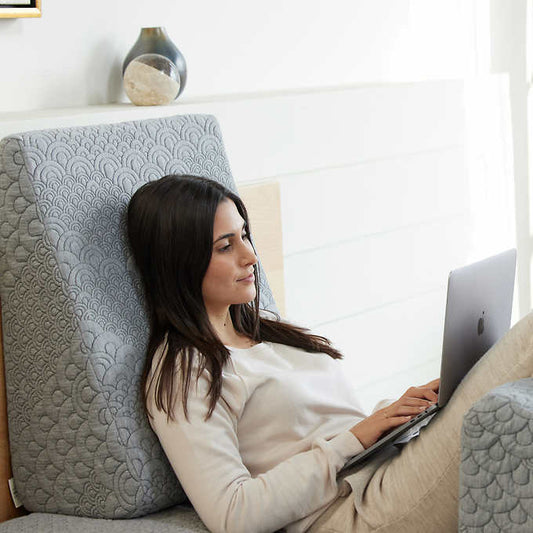 Brentwood Home Whitney Wedge Pillow with Gel Memory Foam