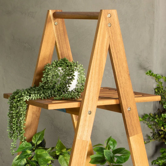 Outdoor Wood Plant Stand- Cascade 3-Layer