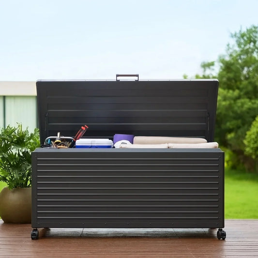 Metal Storage Box with Lockable Wheels