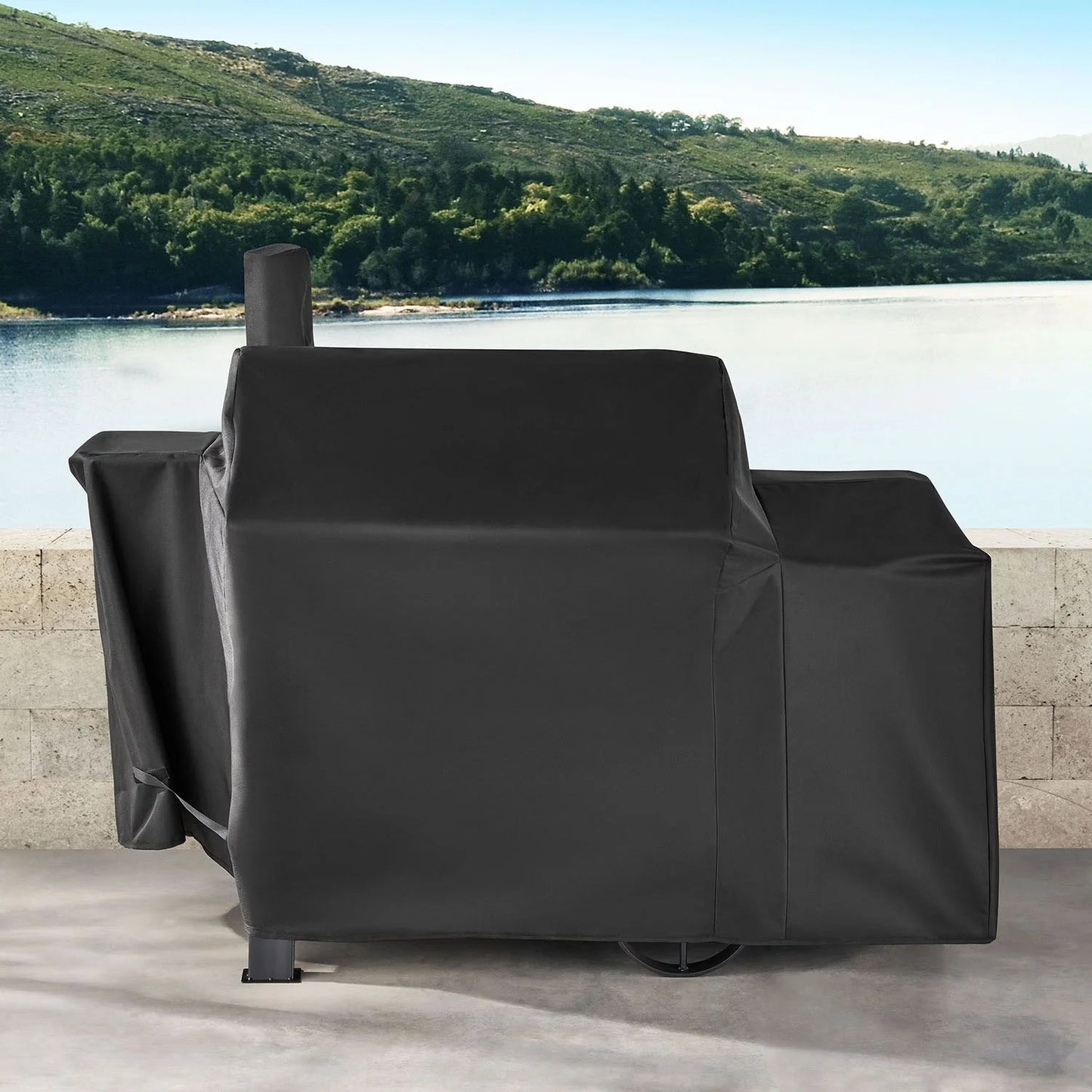 Barrel Grill With Offset Smoker 35"