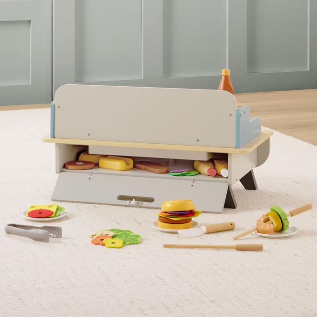 Wooden Tabletop BBQ Playset