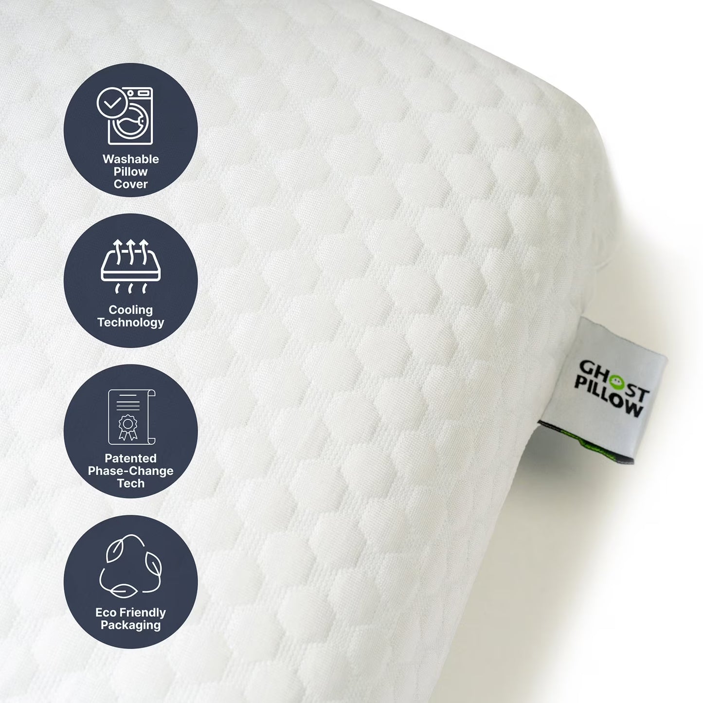 Gel Memory Foam Cooling Bed Pillow, Standard/Queen
