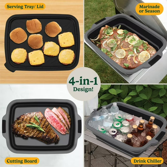 4-in-1 Expandable Prep and Serve Tub