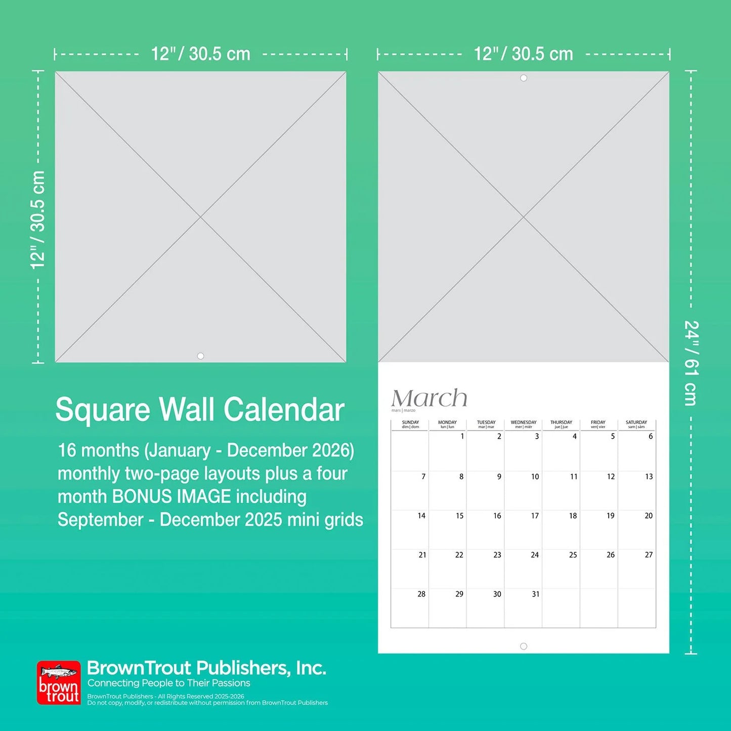 Taylor Swift Official 2026 Plastic-Free Wall Calendar