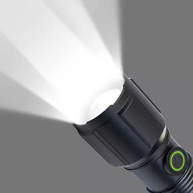 3-Piece 1700-Lumen Dual-Power LED Flashlight Set