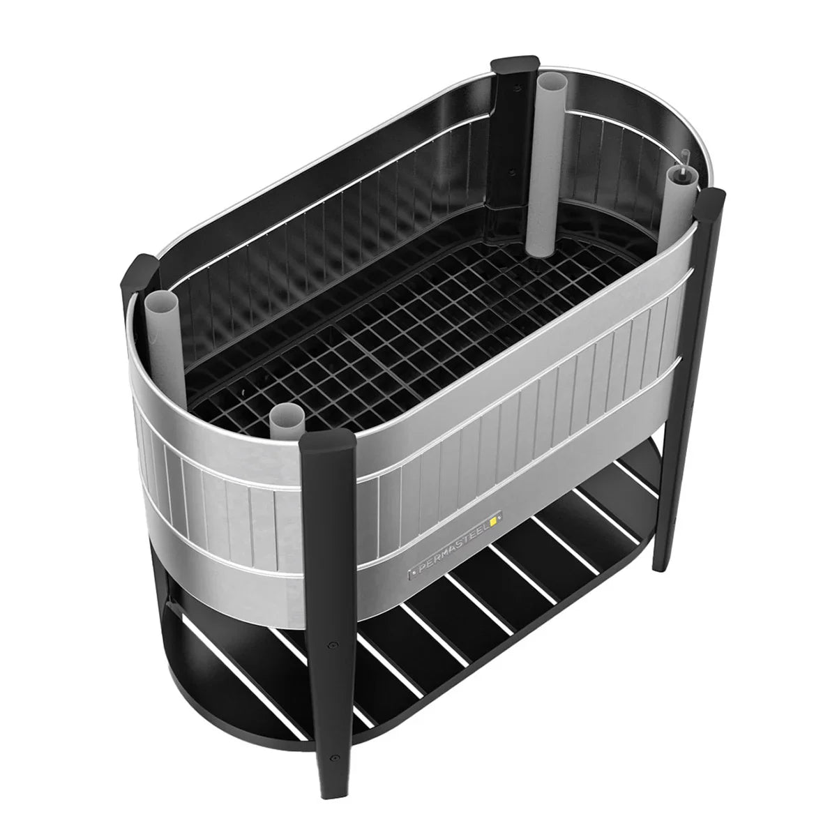 Permasteel Galvanized Steel Elevated Garden Bed with EnGrow TrueSoil Technology