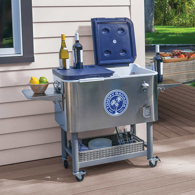 Tommy Bahama 100-quart Stainless Steel Rolling Cooler