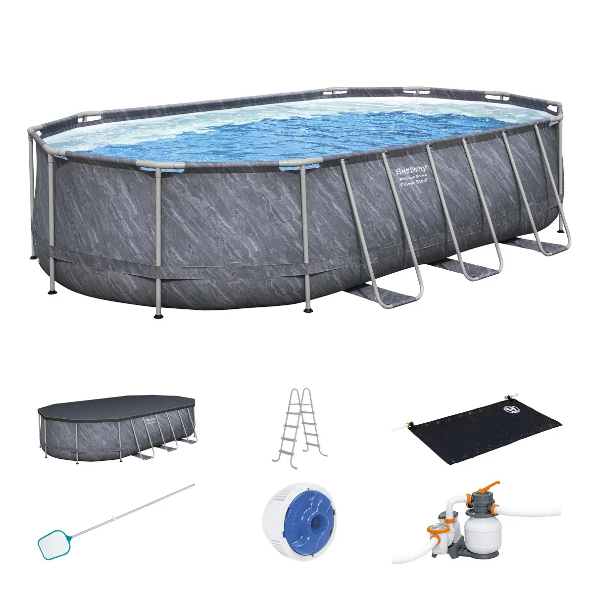 20' x 12' x 48" Oval Pool Set