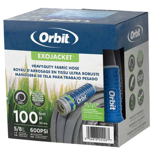Heavy Duty Fabric Hose- Exo-Jacket 5/8 in. x 100 ft.