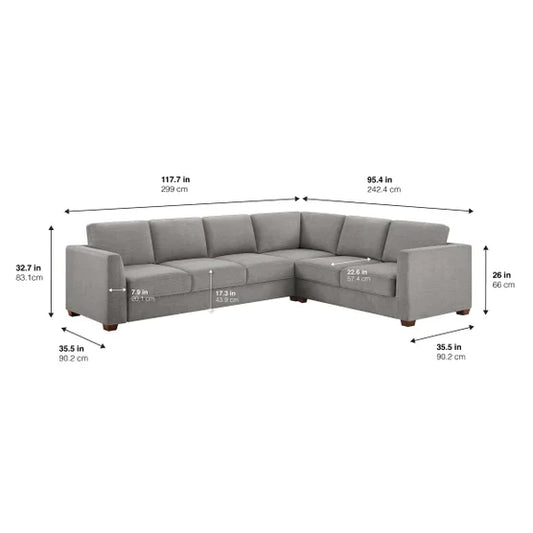 Caler Convertible Sleeper Sectional with Storage