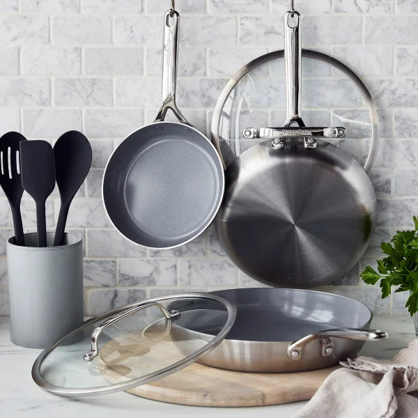 GreenPan GP3 Stainless Steel 5-piece Set