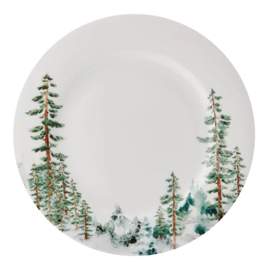 Mikasa Watercolor Forest 16-Piece Bone China Dinnerware Set