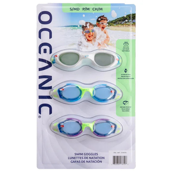 Oceanic Swim Goggles 3-Pack
