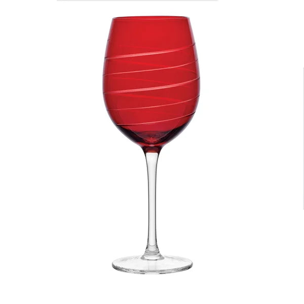 Cheers Ruby Wine Glasses, Set of 6