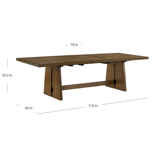 Kayde 92-110" Wood Dining Table