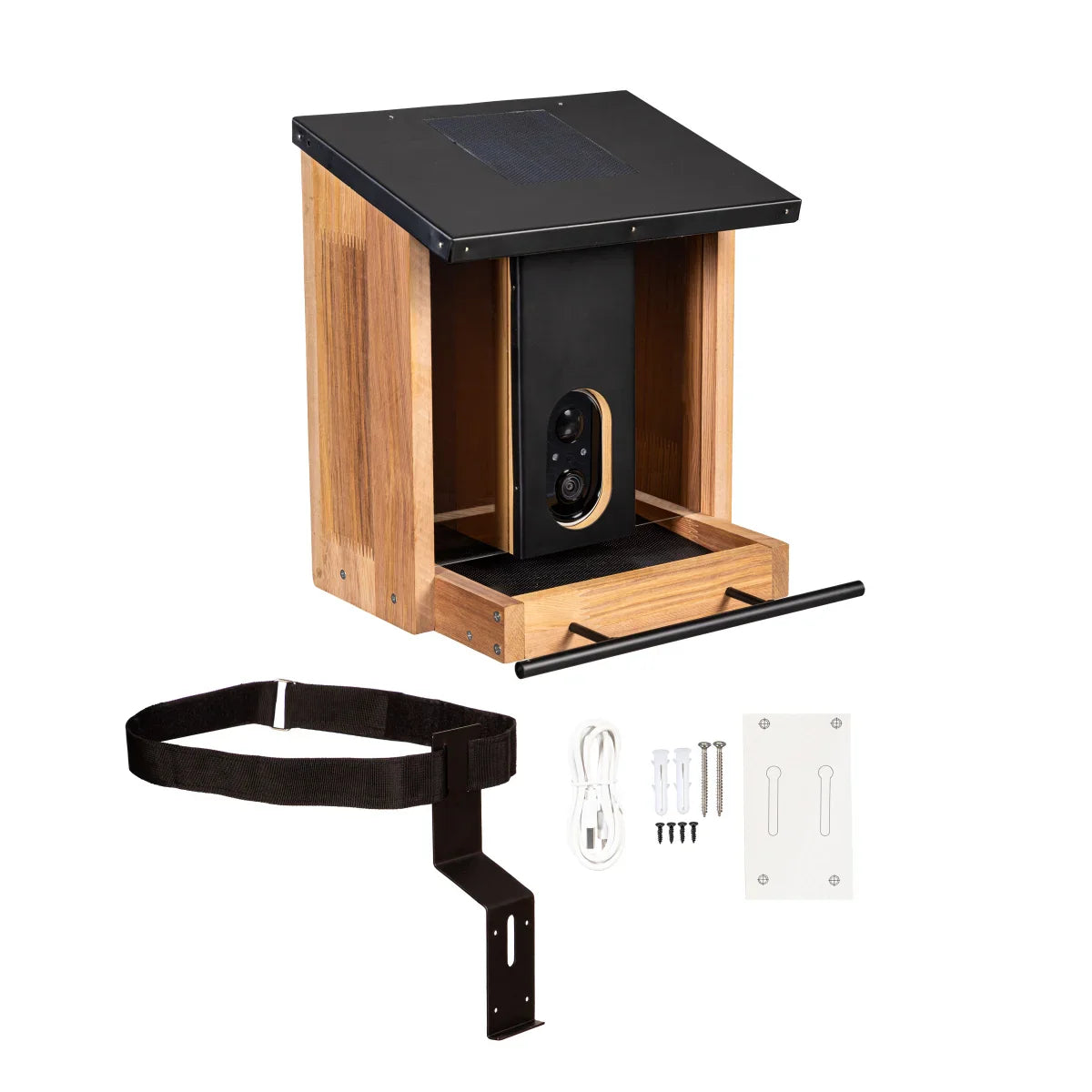 Bird Feeder With Solar Panel