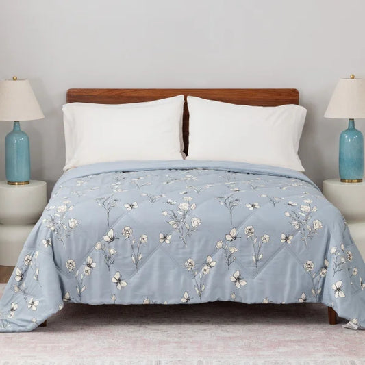 Herringbone Microfiber Down Alternative Blanket