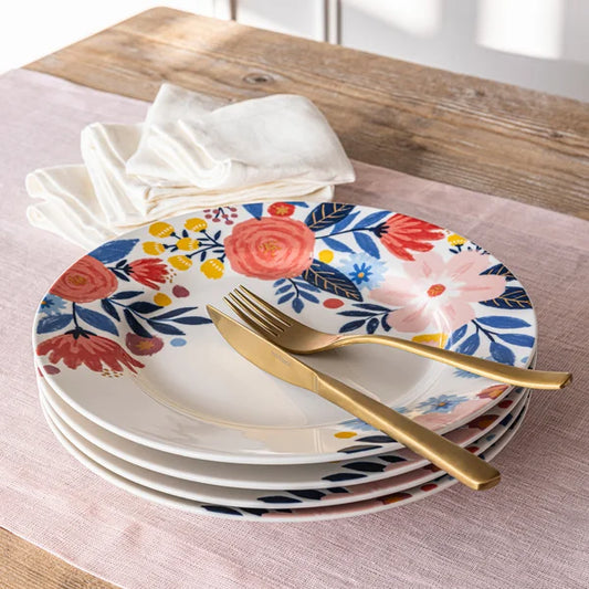 Spring Garden 4-piece Dinner Plate Set by Jess Phoenix