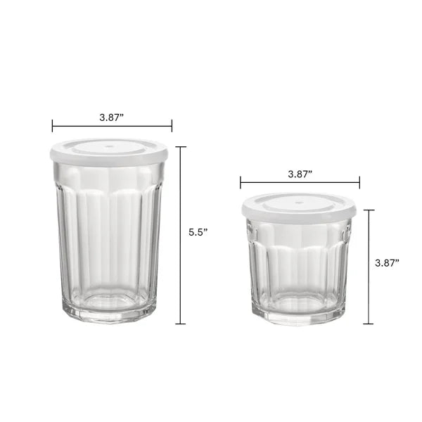 Libbey Atria 16pc Glassware Set with Lids