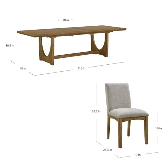 Carmel Valley Dining Table and 8 Chairs